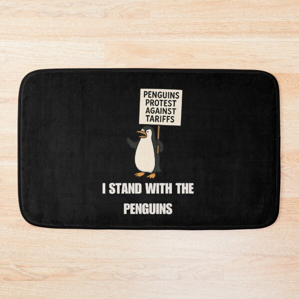 Item preview, I Stand With The Penguins Who Protest Against Tarrifs designed and sold by Watercolored-Me.