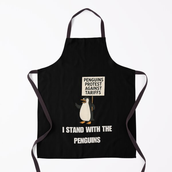 Item preview, I Stand With The Penguins Who Protest Against Tarrifs designed and sold by Watercolored-Me.