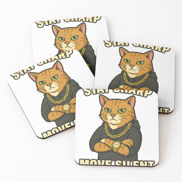 Item preview, Stay Sharp, Move Silent - Street Cat Vibes designed and sold by Chaaaaud.