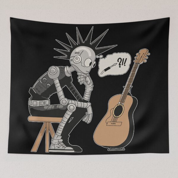 Item preview, Copy of Confused Music Robot (color) designed and sold by JoseloRochaArt.