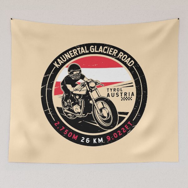 Item preview, Kaunertal Glacier Road | Austria | Motorcycle designed and sold by KrisSidDesigns.