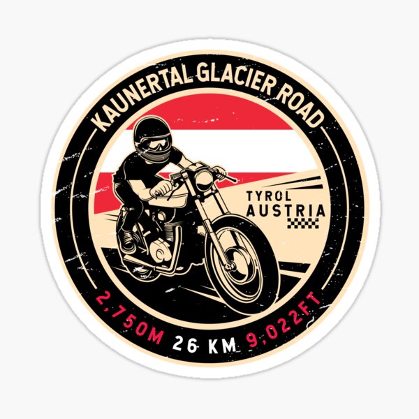 Item preview, Kaunertal Glacier Road | Austria | Motorcycle designed and sold by KrisSidDesigns.