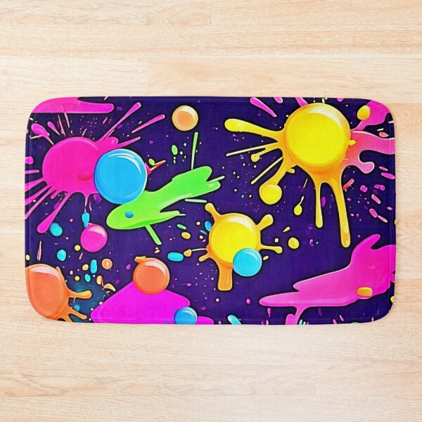 Item preview, Neon Color Splash Art designed and sold by Health And Fitness Posts e-Store.