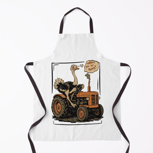 Item preview, ostrich on tractor designed and sold by Michael Garber.