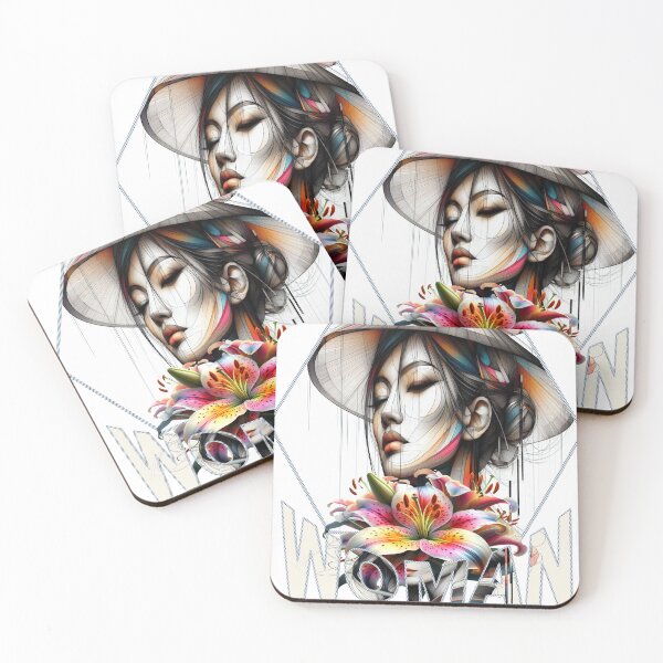 Item preview, WOMAN FLOWERS designed and sold by KRISS DEL - STUDIO.