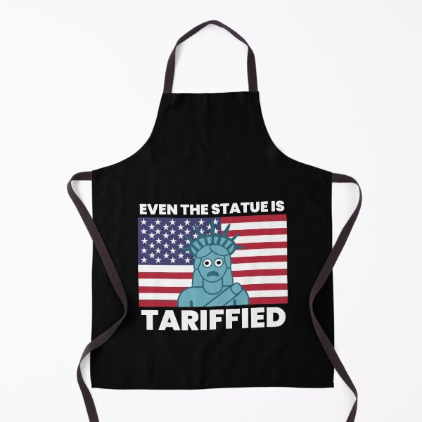 Item preview, Even The Statue Is Tariffied - Funny Political Statue of Liberty Pun designed and sold by Sunserize Designs.
