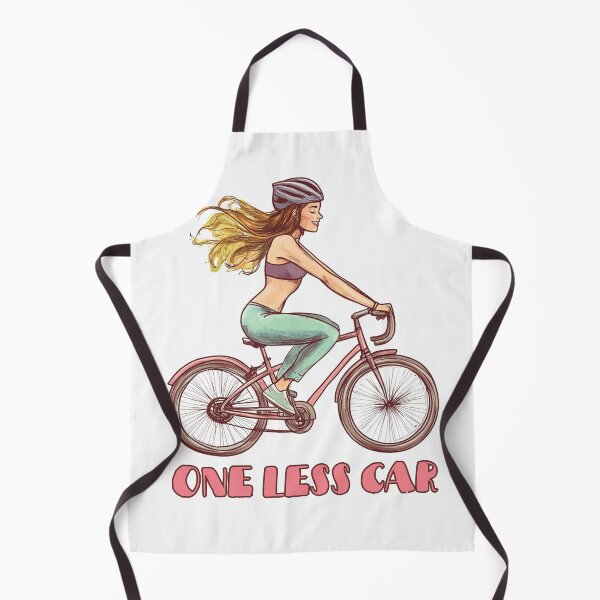 Item preview, One less car - Girl riding a bycicle designed and sold by Sketch-Shack.