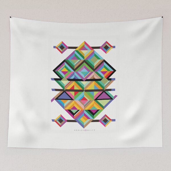 Item preview, Bright Graphic Tapestry style design designed and sold by Robert Hills.