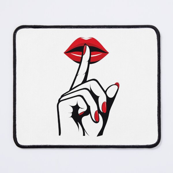 Item preview, Stylish Shushing Gesture Design designed and sold by latelierdechris.