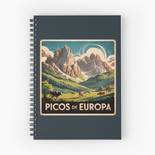 Item preview, Picos de Europa Spain Illustration Travel Badge designed and sold by KrisSidDesigns.