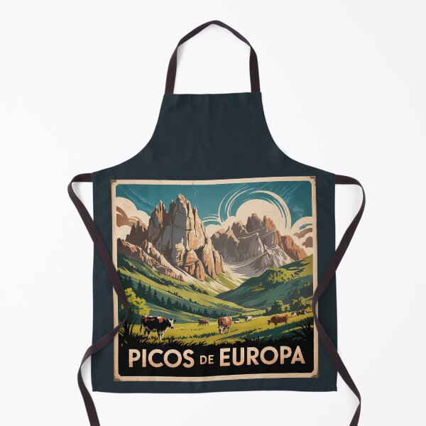 Item preview, Picos de Europa Spain Illustration Travel Badge designed and sold by KrisSidDesigns.