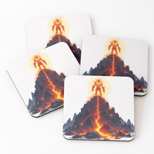 Item preview, Fire Elemental Molten Titan on Fiery Volcano Summit designed and sold by latelierdechris.