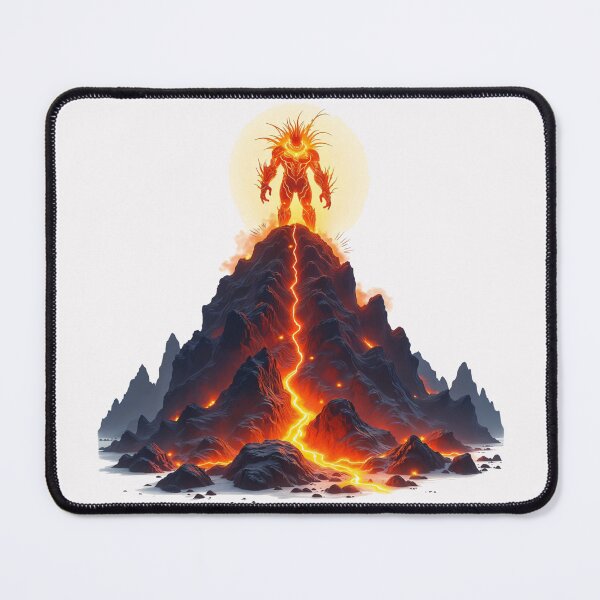 Item preview, Fire Elemental Molten Titan on Fiery Volcano Summit designed and sold by latelierdechris.