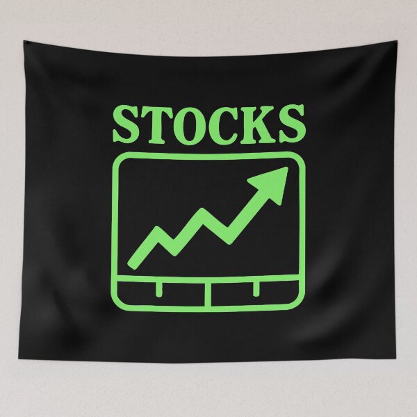 Item preview, "Stocks" Funny Stock Going Up Chart Illustration designed and sold by LuveeTuffCo.