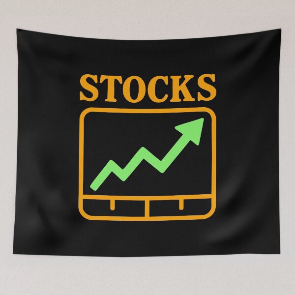 Item preview, "Stocks" Funny Simple Bullish Chart Graphic designed and sold by LuveeTuffCo.