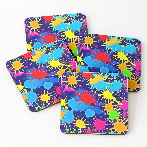 Item preview, Bright Color Splatter designed and sold by Health And Fitness Posts e-Store.