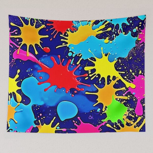 Item preview, Bright Color Splatter designed and sold by Health And Fitness Posts e-Store.
