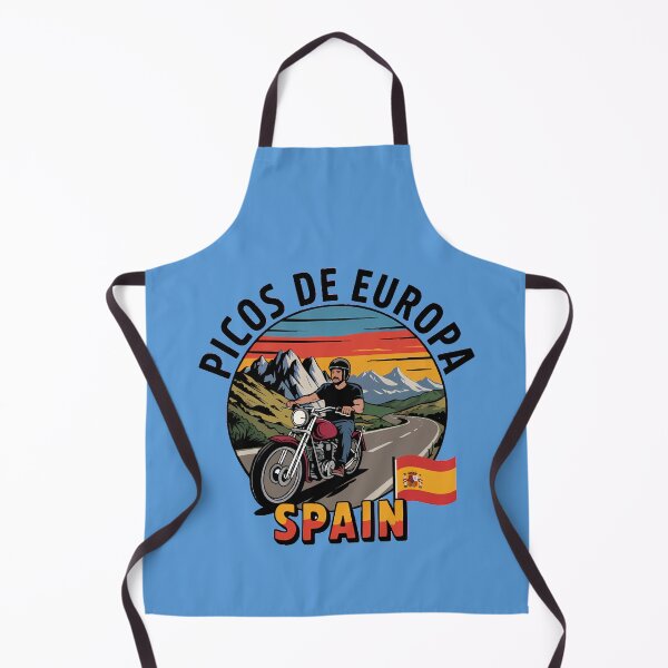 Item preview, Picos de Europa Spain Retro Illustration Travel Emblem designed and sold by KrisSidDesigns.