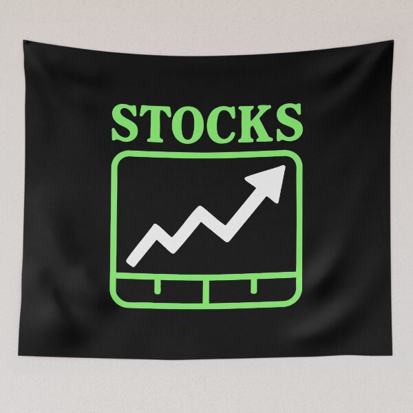 Item preview, "Stocks" Funny Simple Bullish Chart Art designed and sold by LuveeTuffCo.