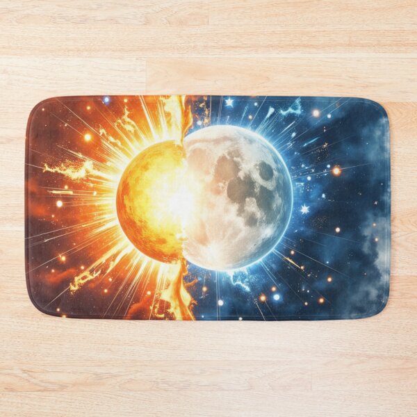 Item preview, Fiery Sun Meets Serene Moon - Cosmic Balance designed and sold by latelierdechris.