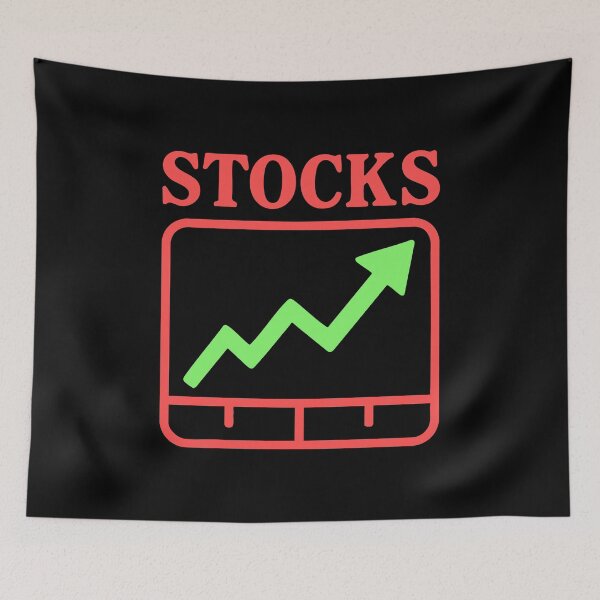 Item preview, "Stocks" Funny Simple Bullish Chart Art Graphic designed and sold by LuveeTuffCo.