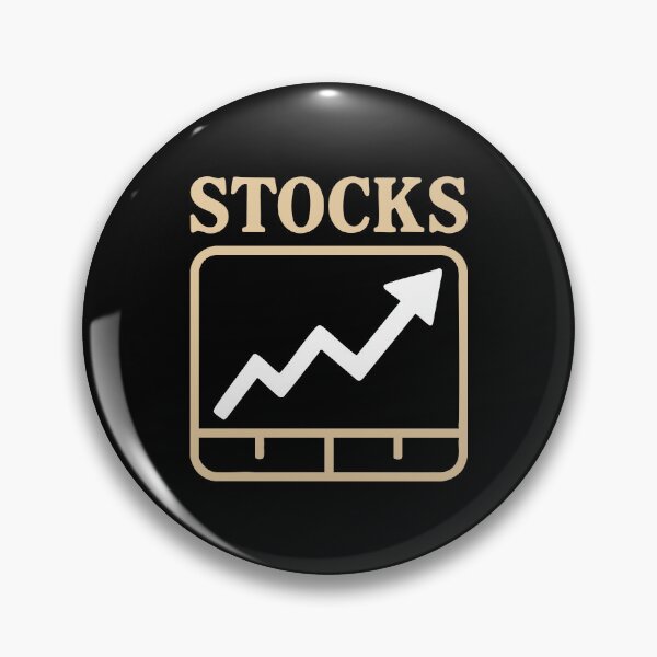 Item preview, "Stocks" Funny Simple Bullish Chart Icon Graphic designed and sold by LuveeTuffCo.