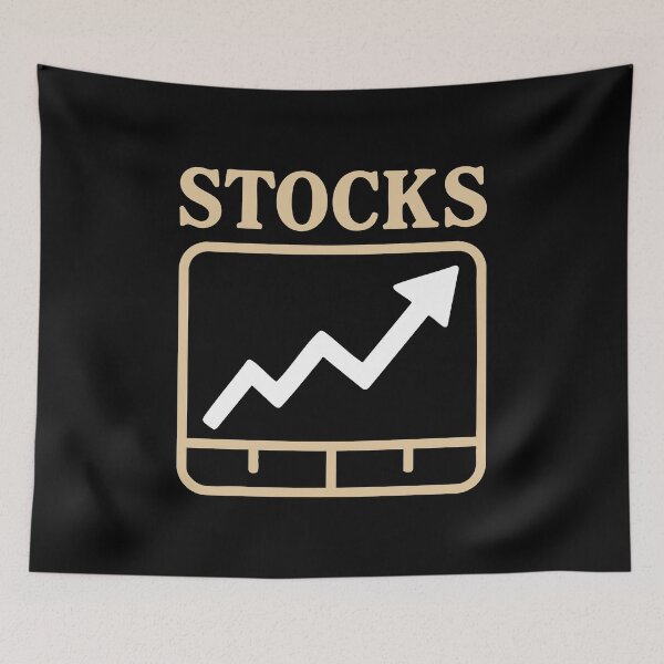 Item preview, "Stocks" Funny Simple Bullish Chart Icon Graphic designed and sold by LuveeTuffCo.