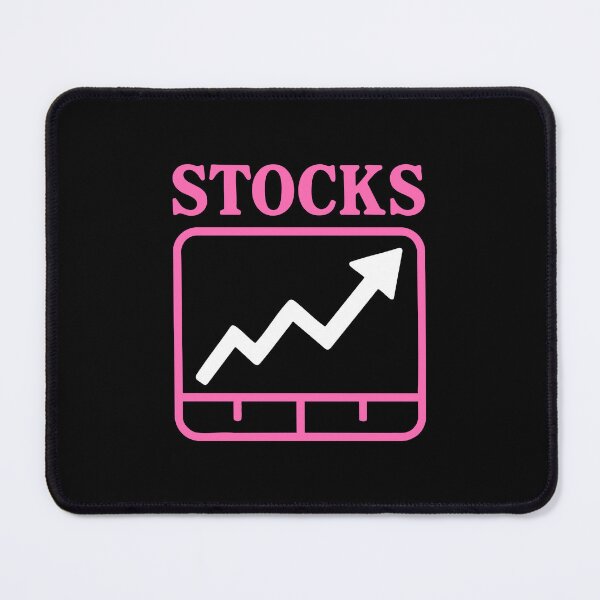 Item preview, "Stocks" Funny Simple Bullish Chart Icon Graphic Humor designed and sold by LuveeTuffCo.
