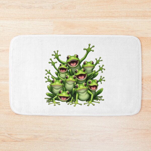 Item preview, Screaming froggy Frog Tower of Cheer - Vibrant Cartoon Amphibian Design designed and sold by latelierdechris.