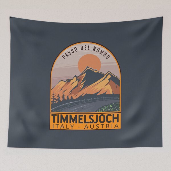 Item preview, Timmelsjoch Austria Italy Retro Travel Emblem designed and sold by KrisSidDesigns.