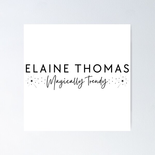 Item preview, ELAINE THOMAS Magically Trendy Wand Sparkle Black for ELAINE THOMAS™ Brand Merch Collection designed and sold by ELAINE THOMAS DESIGNS - Magically Trendy™.