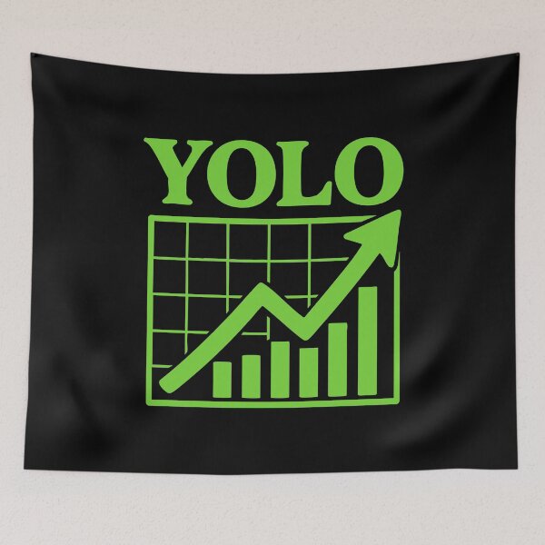 Item preview, Vintage Bullish Stock Chart Yolo Icon designed and sold by LuveeTuffCo.