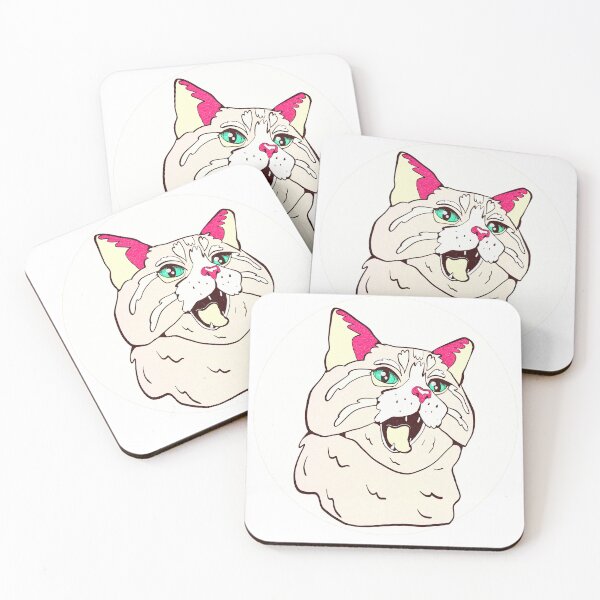 Item preview, yawning cat designed and sold by crestfallenmermaid.