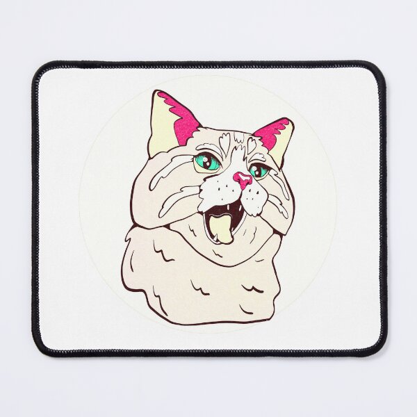 Item preview, yawning cat designed and sold by crestfallenmermaid.