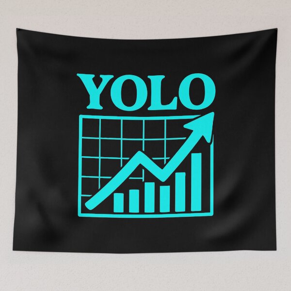 Item preview, Bullish Yolo Vintage Stock Chart Art designed and sold by LuveeTuffCo.