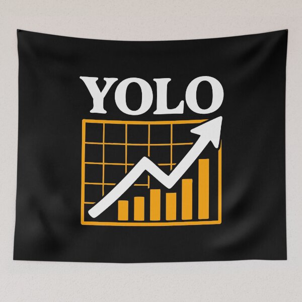 Item preview, Yolo Stock Chart Vintage Bullish Art designed and sold by LuveeTuffCo.