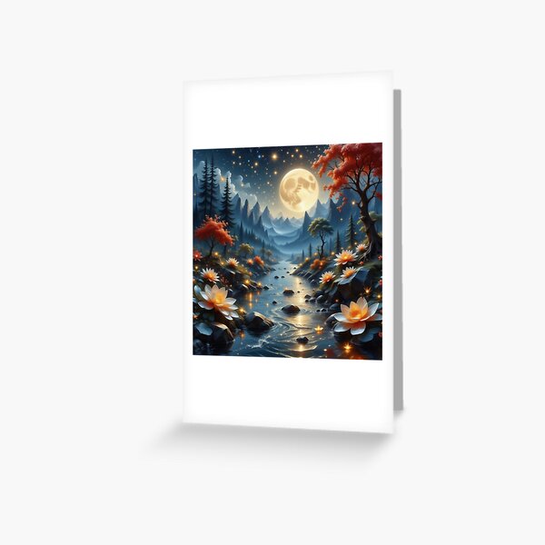 Item preview, Miroir des Songes Magic river in the moonlight designed and sold by MiroirDesSonges.