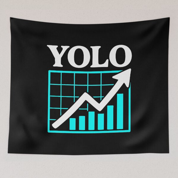Item preview, Stock Chart Vintage Yolo Funny Icon designed and sold by LuveeTuffCo.