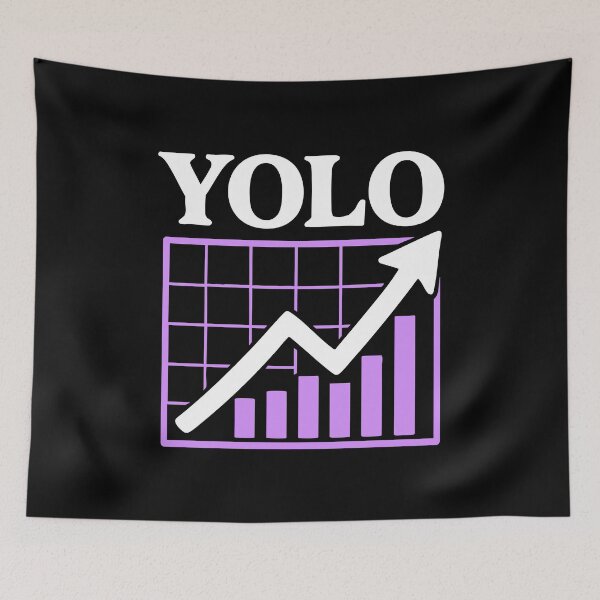 Item preview, Vintage Stock Chart Yolo Funny Icon designed and sold by LuveeTuffCo.