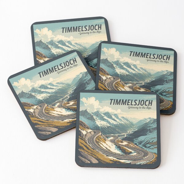 Item preview, Timmelsjoch Austria Italy Illustration Travel Badge designed and sold by KrisSidDesigns.