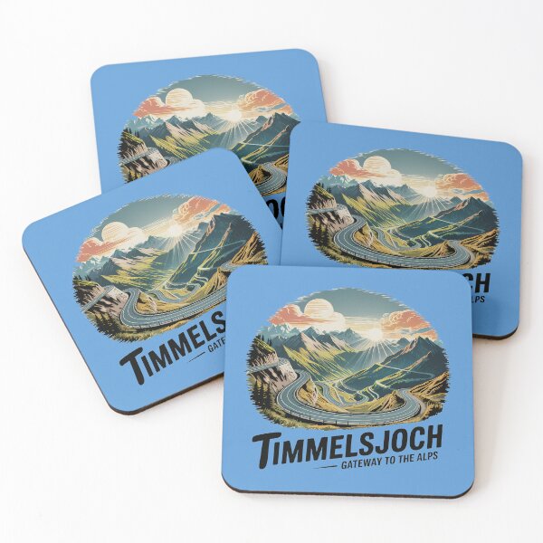 Item preview, Timmelsjoch Austria Italy Retro Illustration Travel Emblem designed and sold by KrisSidDesigns.
