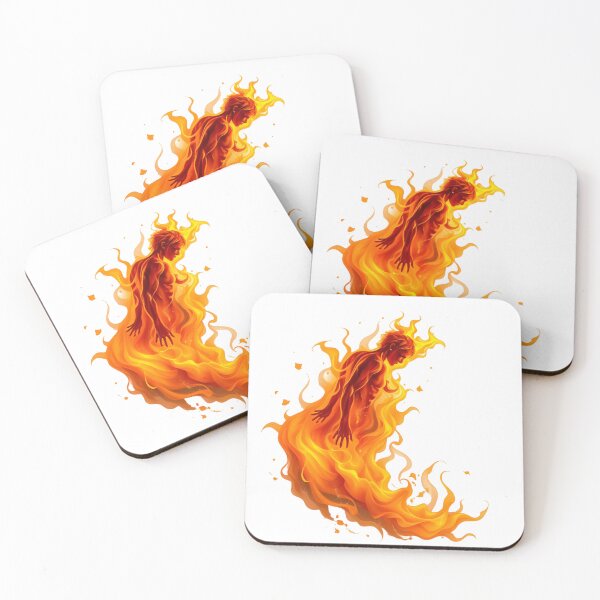 Item preview, Burning up Fiery fire Elemental Spirit Design designed and sold by latelierdechris.