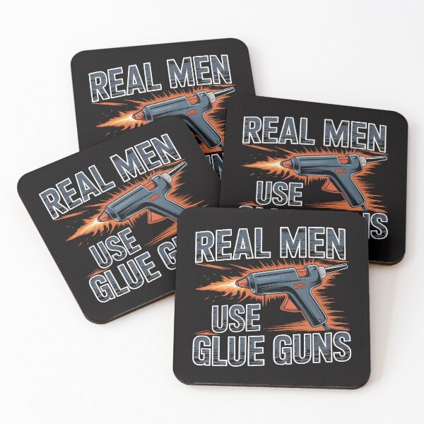 Item preview, Real Men Use Glue Guns designed and sold by Jollys-ArtShop.