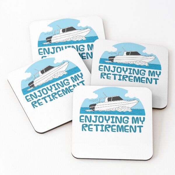 Item preview, Enjoying My Retirement, Speedboat Retired Funny designed and sold by doodlerob.