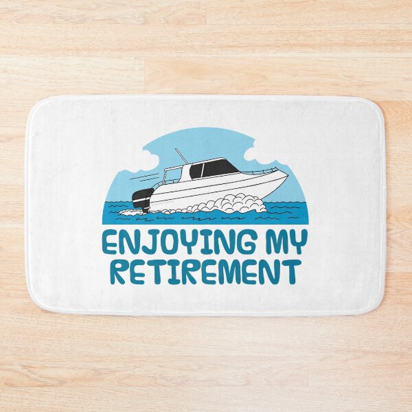 Item preview, Enjoying My Retirement, Speedboat Retired Funny designed and sold by doodlerob.