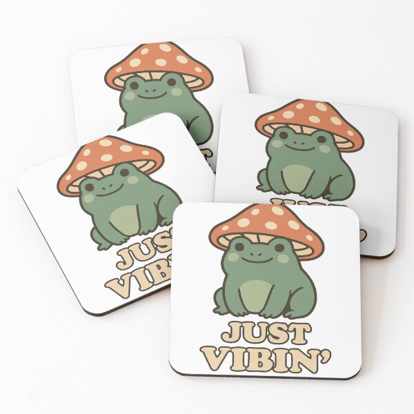 Item preview, Just Vibin' Frog – Cute Mushroom Hat Aesthetic designed and sold by JaRkowsky.