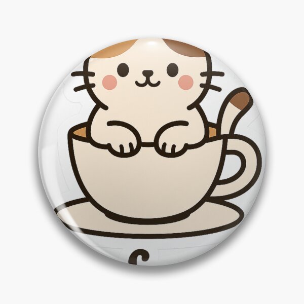 Aperçu de l'œuvre Purrfection – Adorable chat calico dans une tasse de thé créée et vendue par JaRkowsky.
