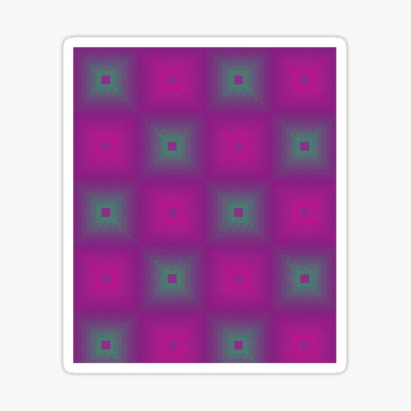 Item preview, Bold Geometric Pink and Green Checkerboard designed and sold by DreamsArtwear.
