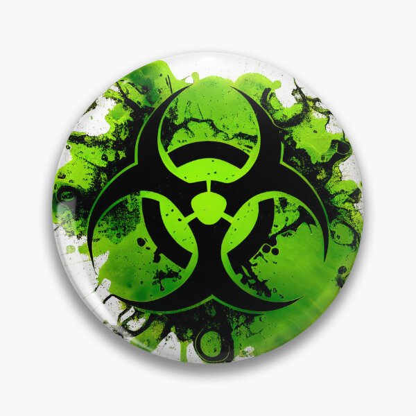 Item preview, Green Radioactive Symbol Biohazard Symbol Radiation Nuclear designed and sold by Minnesnowta.