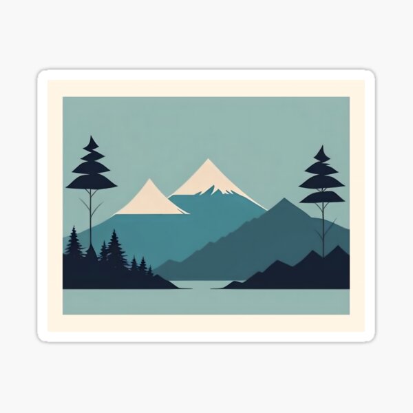 Item preview, Midcentury Modern Landscape (2 of 3) designed and sold by fetch-it-studio.